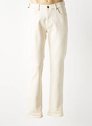 Jeans coupe slim fermeture boutonnée sur le devant taille normale beige BARMAS homme