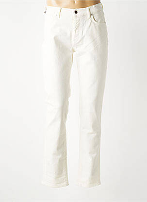 Jeans coupe slim fermeture boutonnée sur le devant taille normale blanc BARMAS homme
