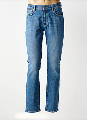 Jeans coupe slim fermeture boutonnée sur le devant taille normale bleu BARMAS homme