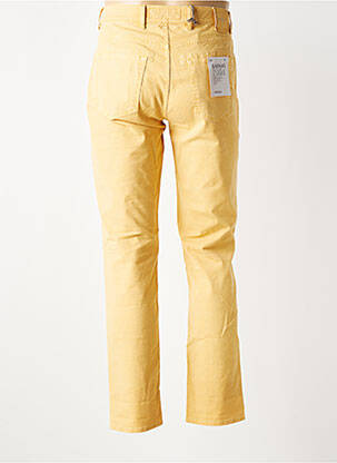 Jeans coupe slim fermeture boutonnée sur le devant taille normale jaune BARMAS homme