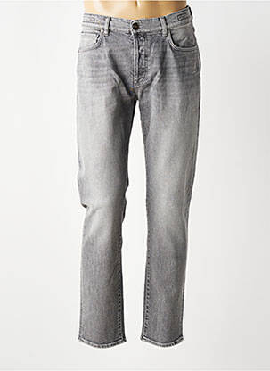 Jeans coupe slim fermeture boutonnée sur le devant taille normale gris BARMAS homme
