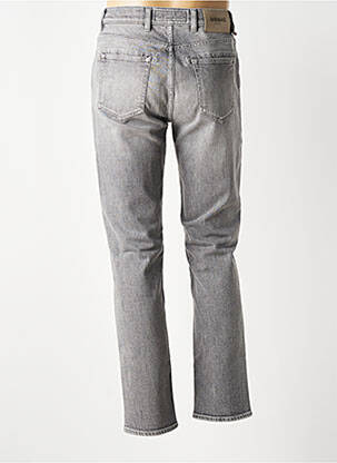 Jeans coupe slim fermeture boutonnée sur le devant taille normale gris BARMAS homme