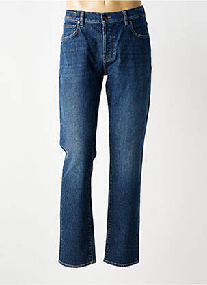 Jeans coupe slim fermeture boutonnée sur le devant taille normale bleu fonce BARMAS homme