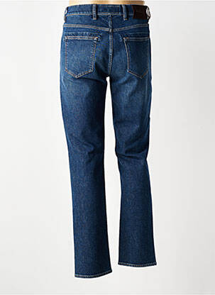 Jeans coupe slim fermeture boutonnée sur le devant taille normale bleu fonce BARMAS homme