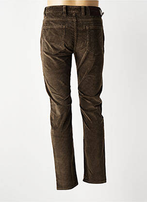 Pantalon chino stretch taille normale marron BARMAS homme