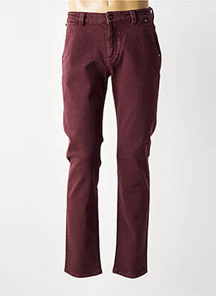 Jeans coupe slim stretch taille normale rouge BARMAS homme