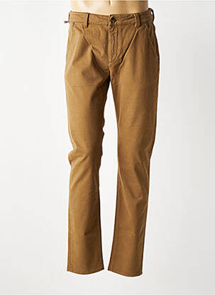 Pantalon slim tissage popeline taille normale marron BARMAS homme