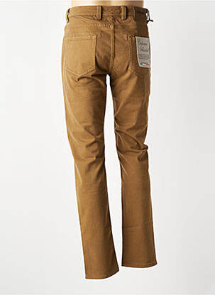 Pantalon slim tissage popeline taille normale marron BARMAS homme