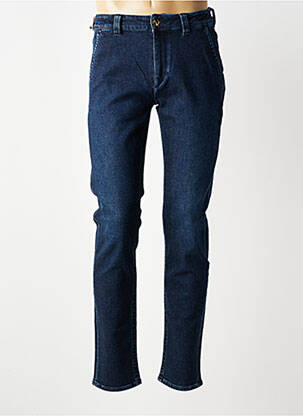 Jeans coupe slim stretch taille normale bleu BARMAS homme