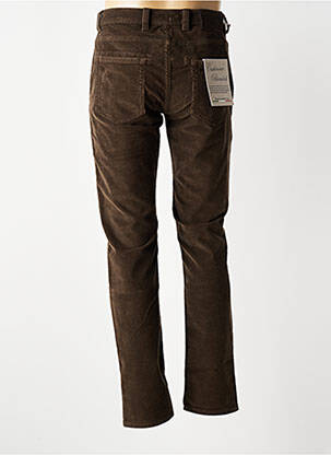Pantalon slim tissage velours taille normale marron BARMAS homme