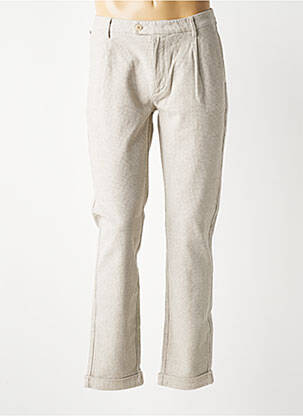 Pantalon chino stretch taille normale beige BARMAS homme