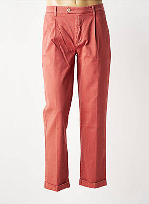 Pantalon chino tissage popeline taille normale orange BARMAS homme