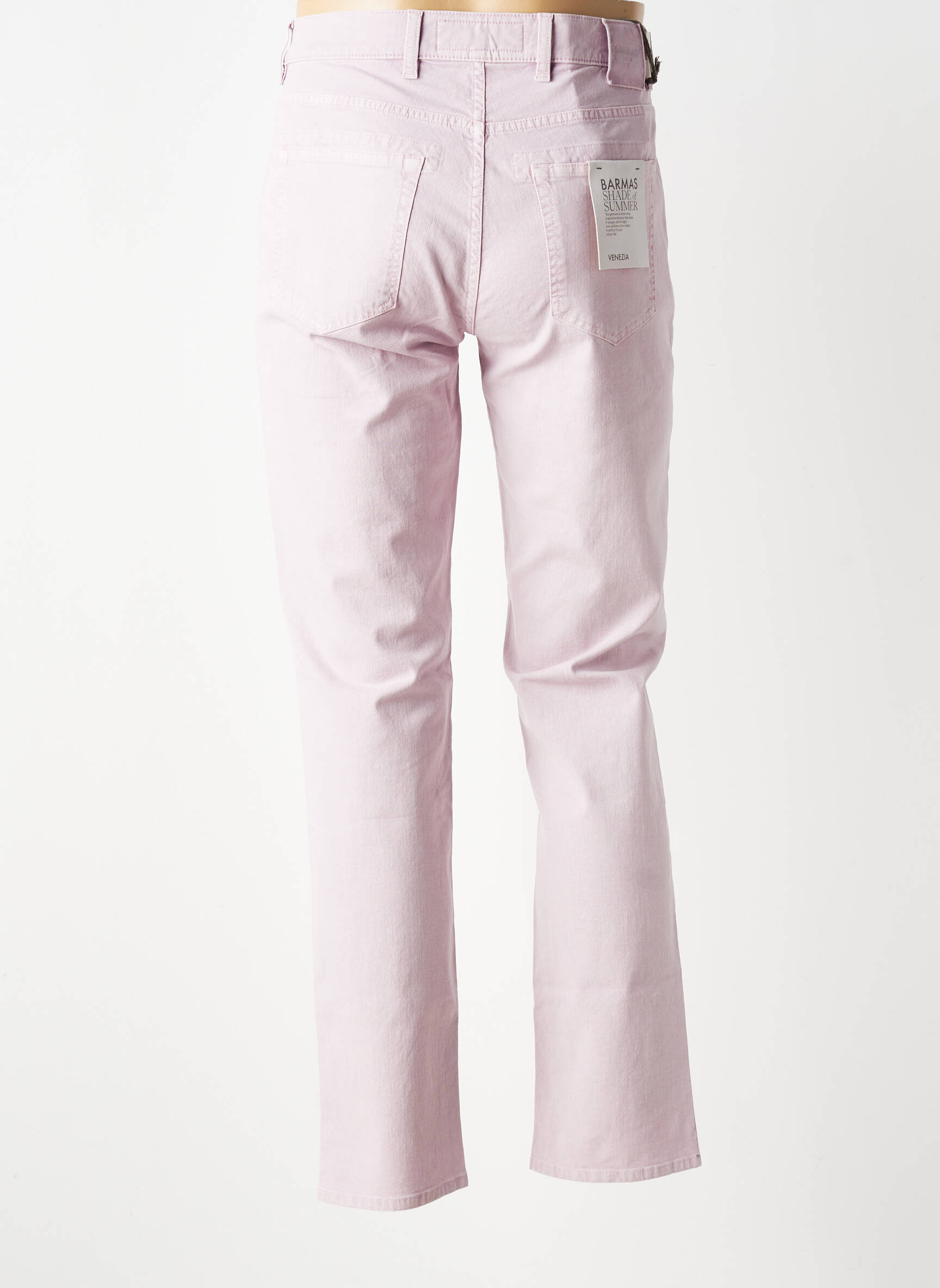 Jeans coupe slim fermeture boutonnée sur le devant taille normale violet BARMAS homme