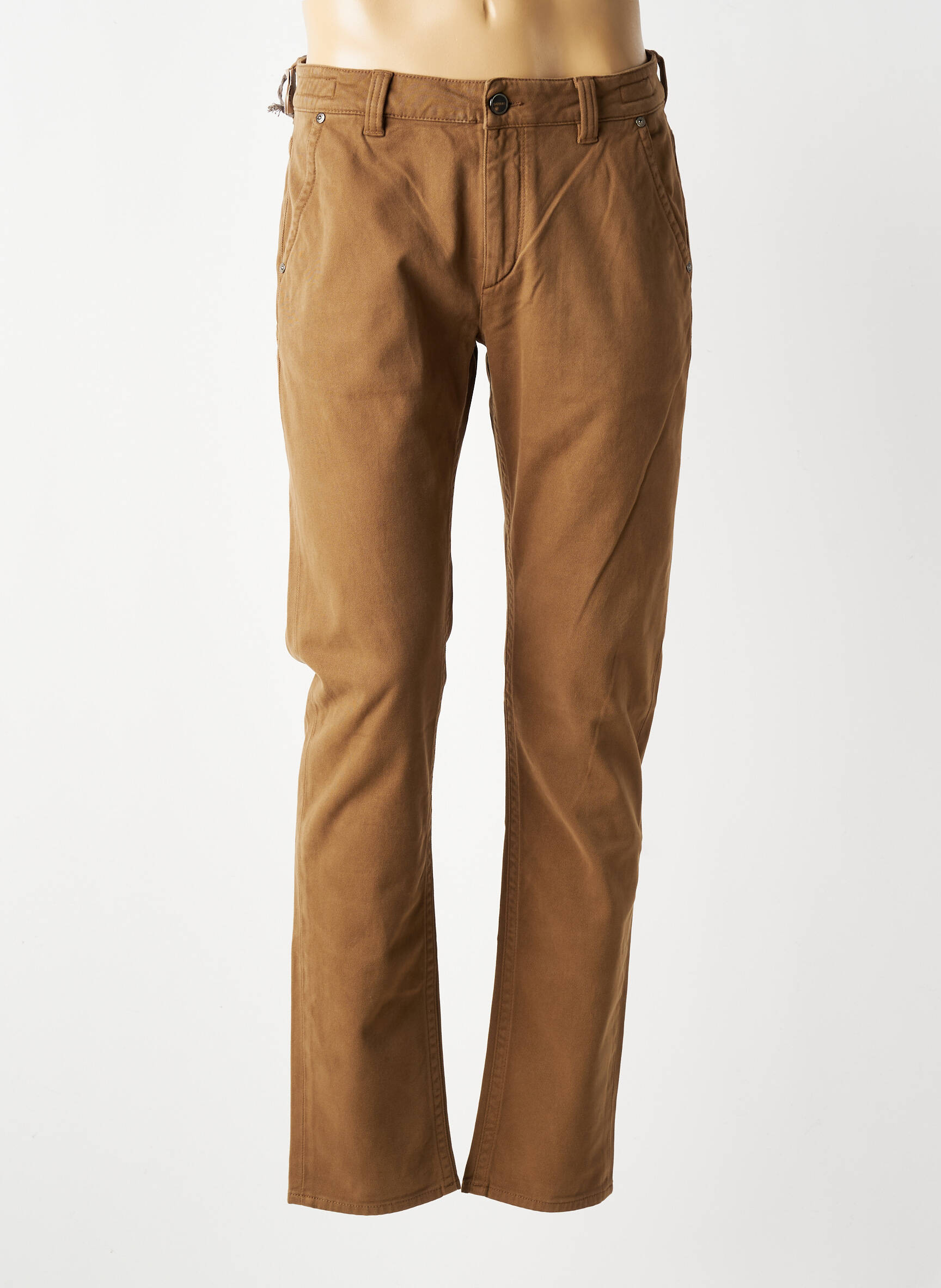 Jeans coupe slim stretch taille normale marron BARMAS homme