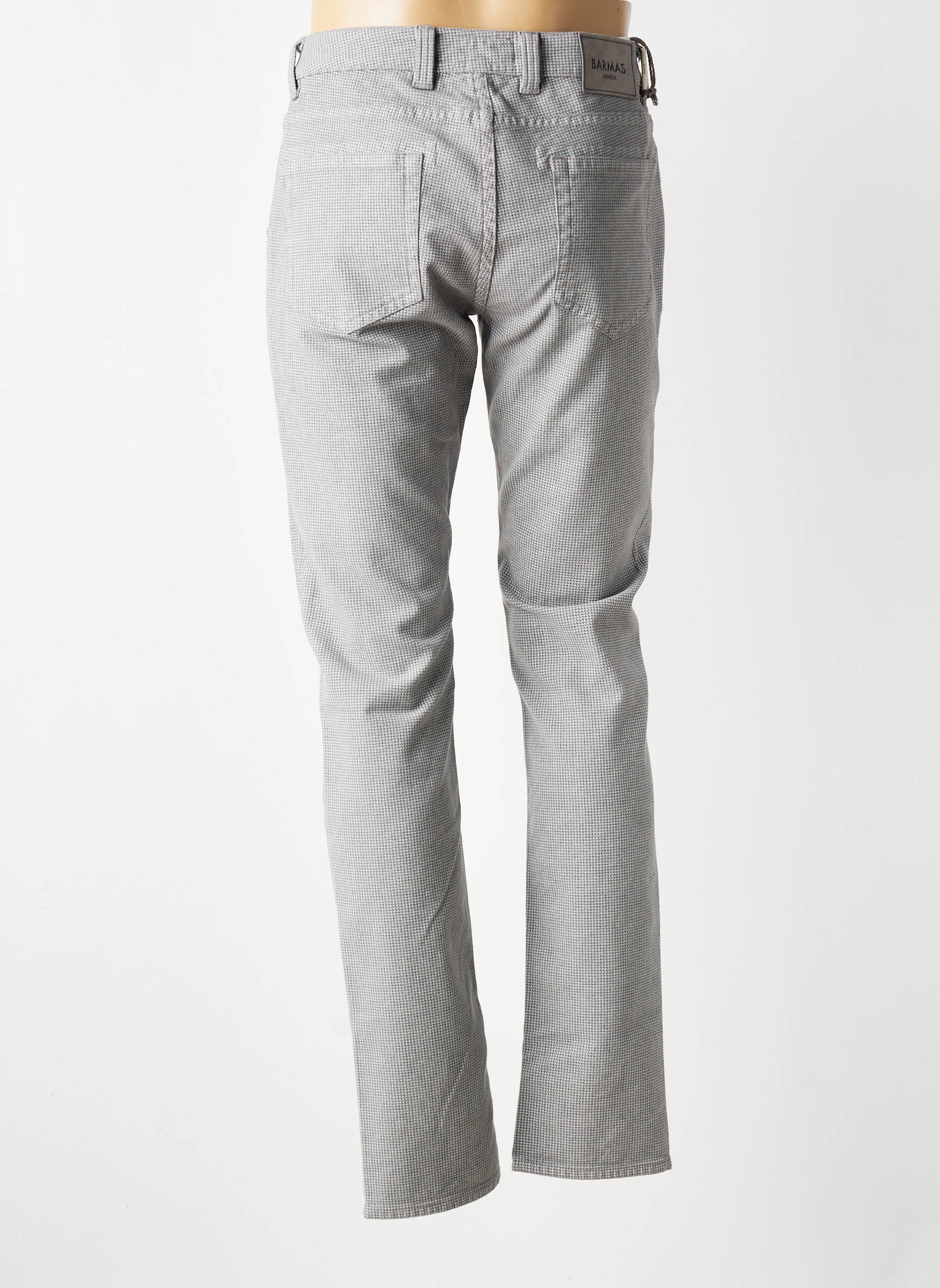 Jeans coupe slim poches taille normale gris BARMAS homme