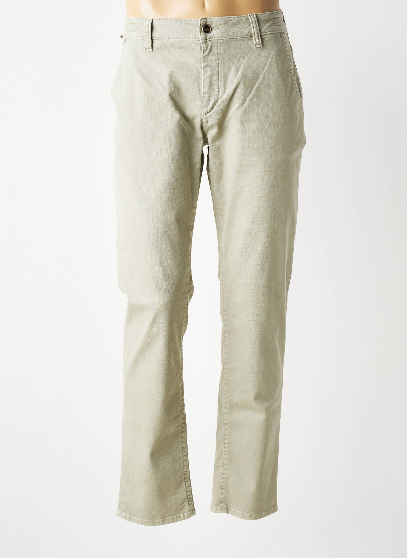 Jeans coupe slim stretch taille normale vert BARMAS homme