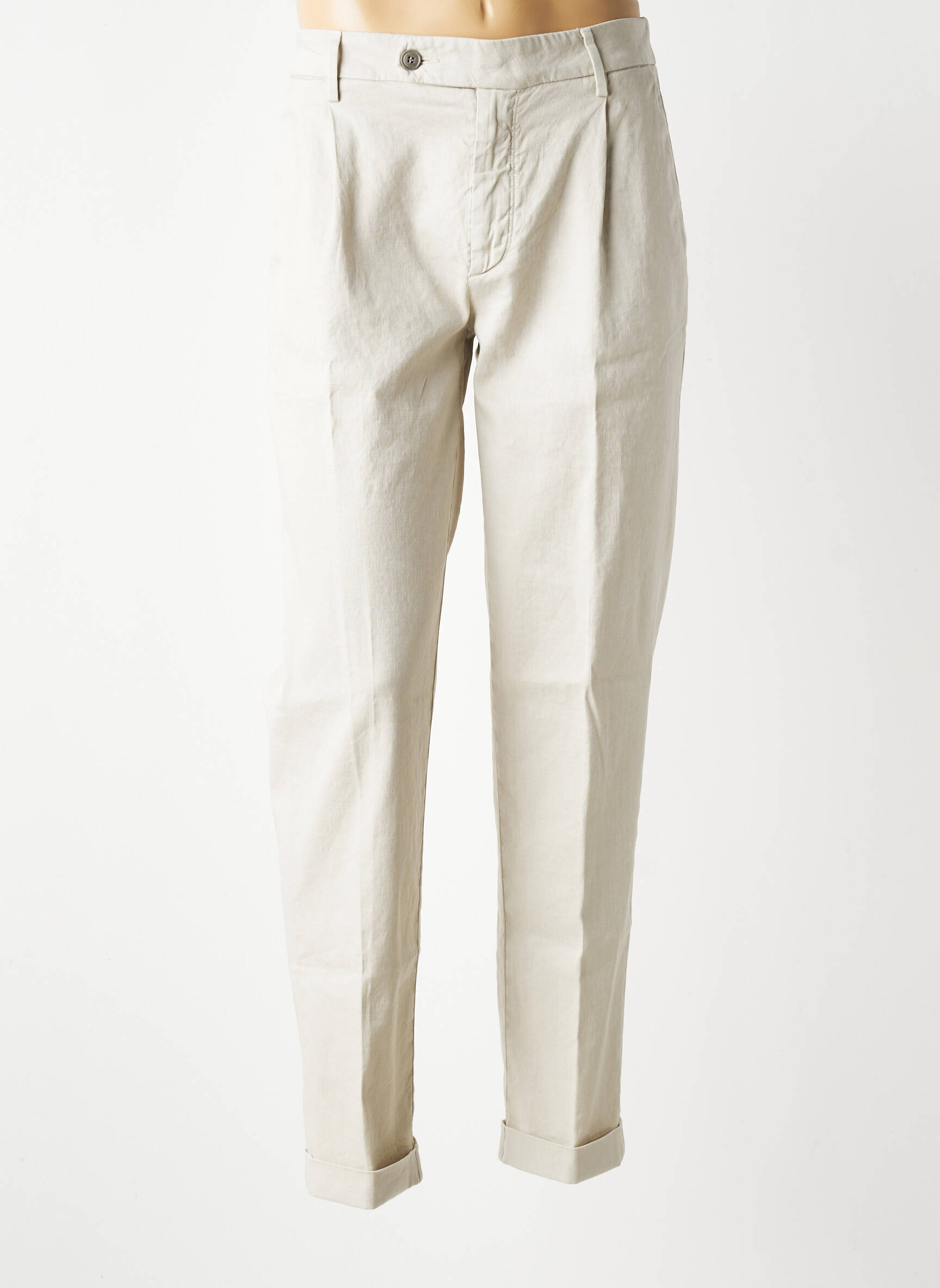 Pantalon chino poches taille normale vert BARMAS homme