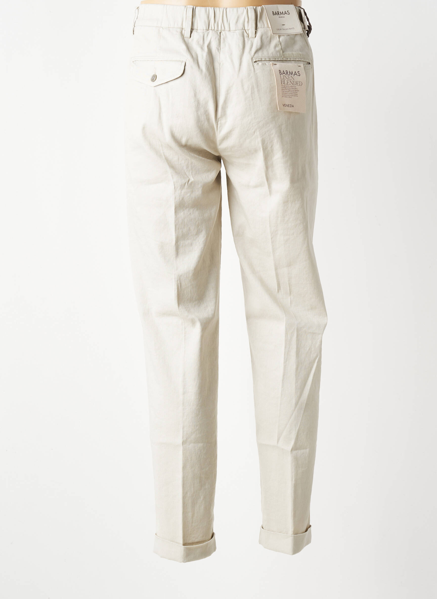 Pantalon chino poches taille normale vert BARMAS homme
