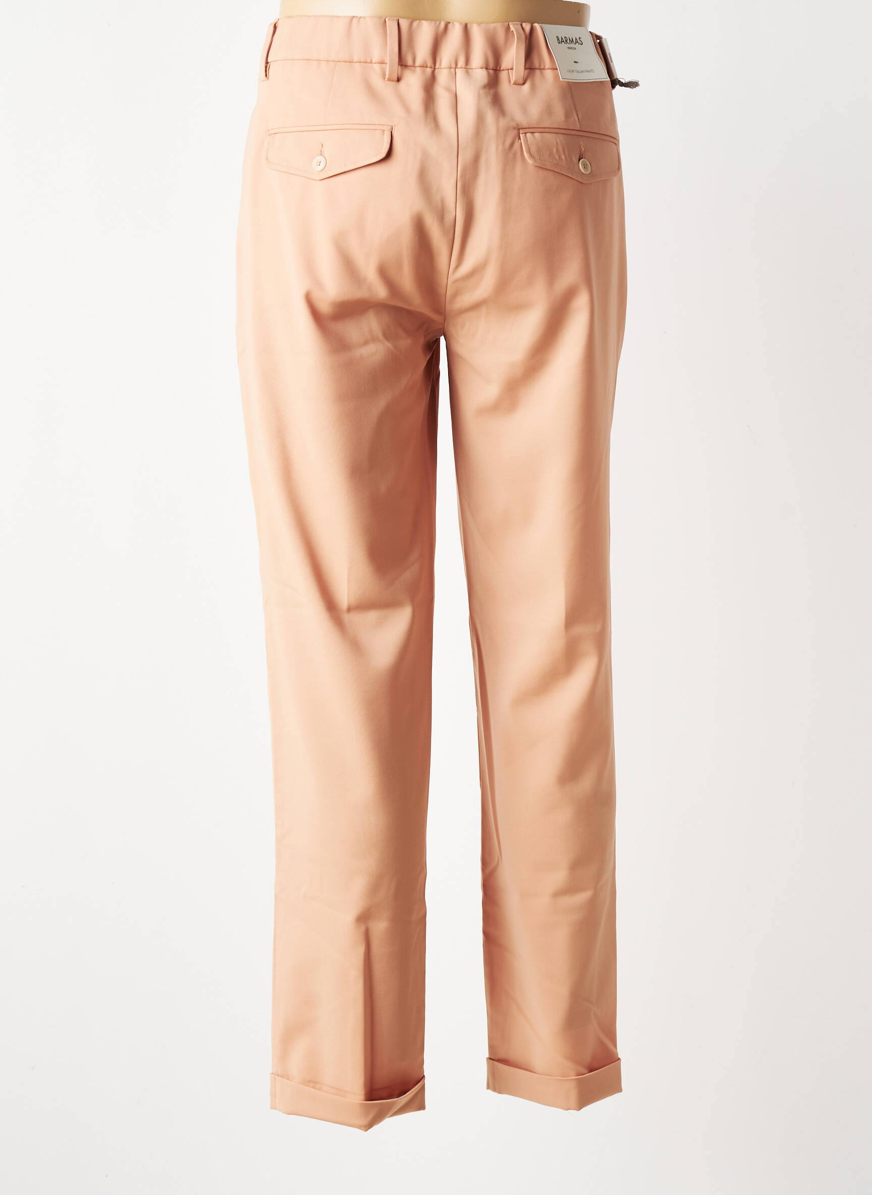 Pantalon chino poches taille normale rose BARMAS homme