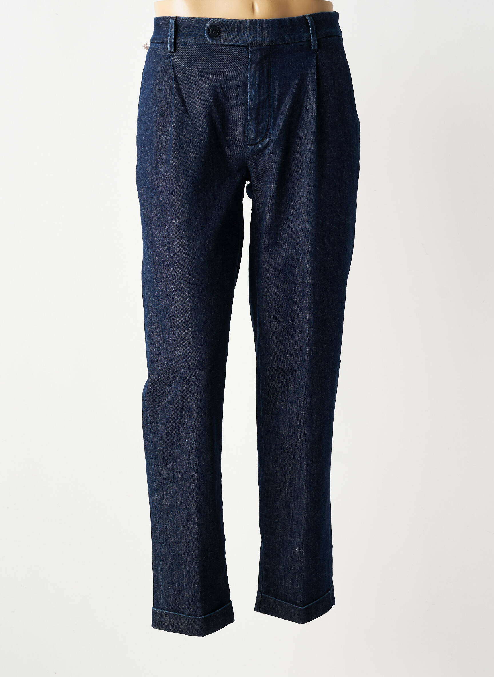 Jeans coupe slim tissage brut taille normale bleu BARMAS homme