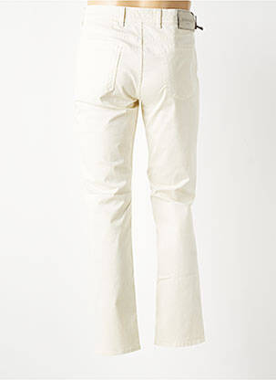 Pantalon slim fermeture zippée sous rabat boutonné beige BARMAS homme
