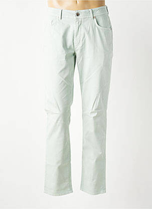 Pantalon slim fermeture zippée sous rabat boutonné bleu BARMAS homme