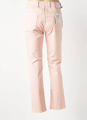 Pantalon slim fermeture zippée sous rabat boutonné rose BARMAS homme