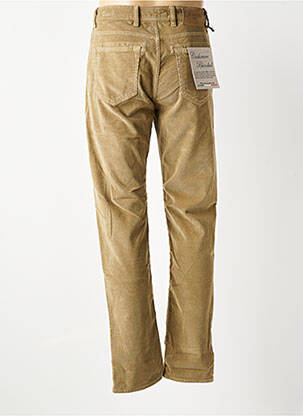 Pantalon slim fermeture zippée sous rabat boutonné beige BARMAS homme
