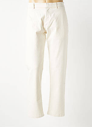 Pantalon slim fermeture zippée sous rabat boutonné beige BARMAS homme