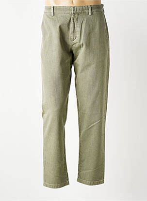 Pantalon droit fermeture zippée sous rabat avec crochet vert BARMAS homme