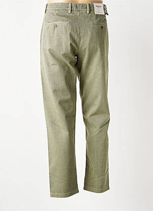 Pantalon droit fermeture zippée sous rabat avec crochet vert BARMAS homme