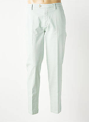 Pantalon slim fermeture zippée sous rabat boutonné vert BARMAS homme