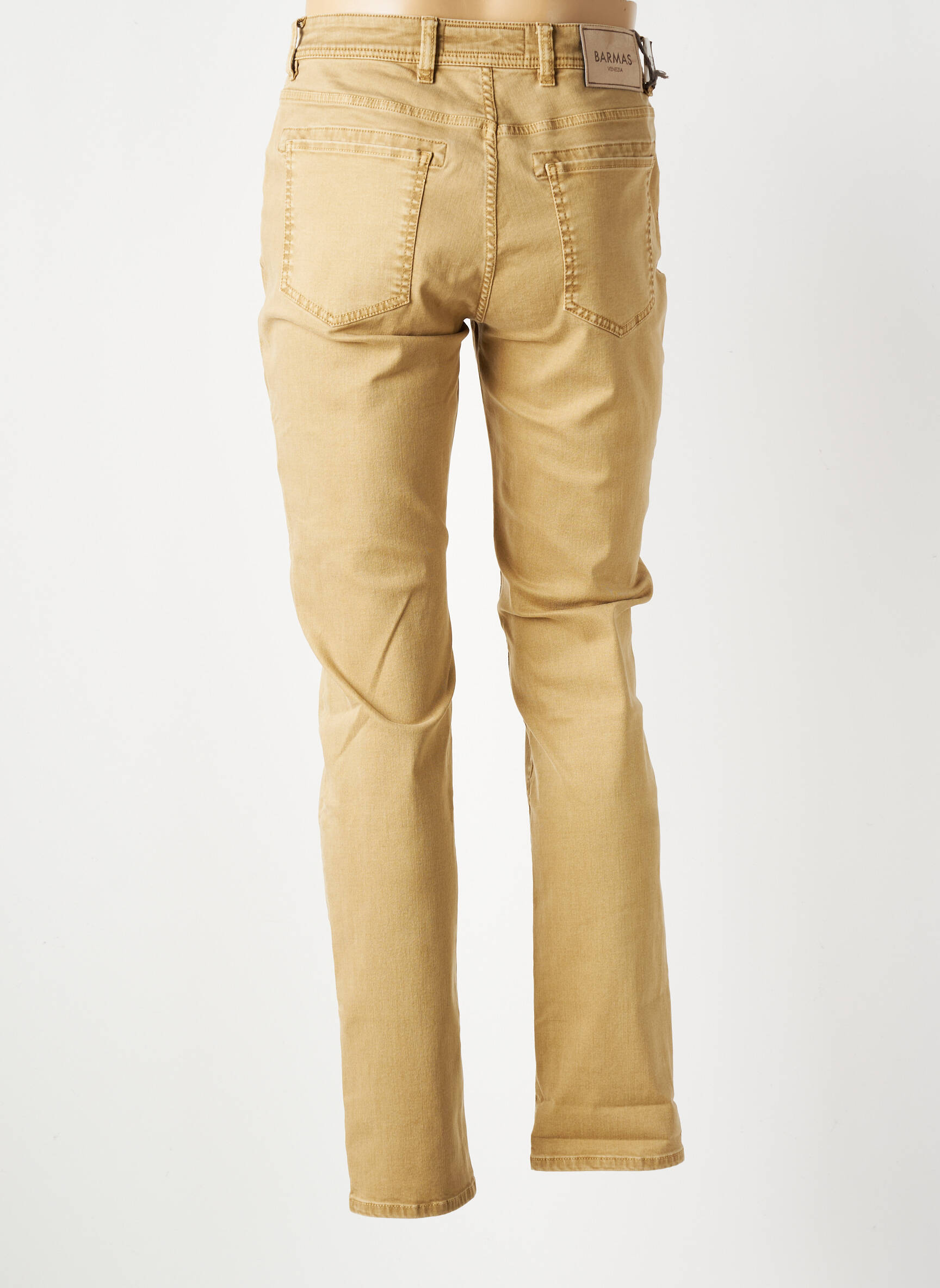 Pantalon droit coupe droite beige BARMAS homme