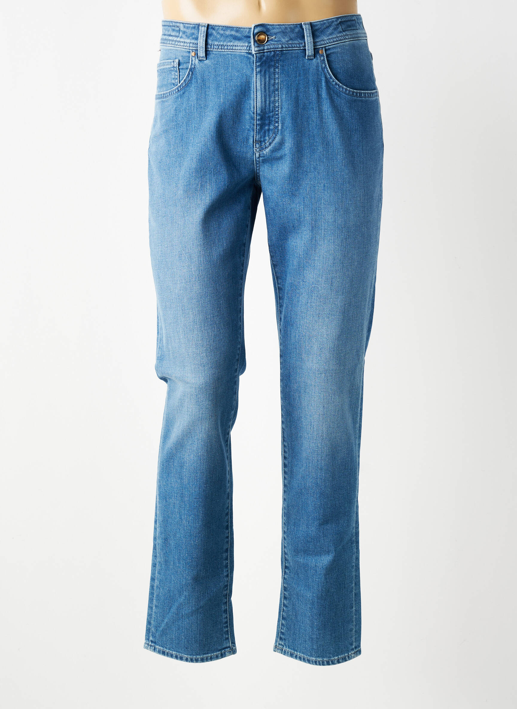 Jeans coupe slim poches bleu BARMAS homme