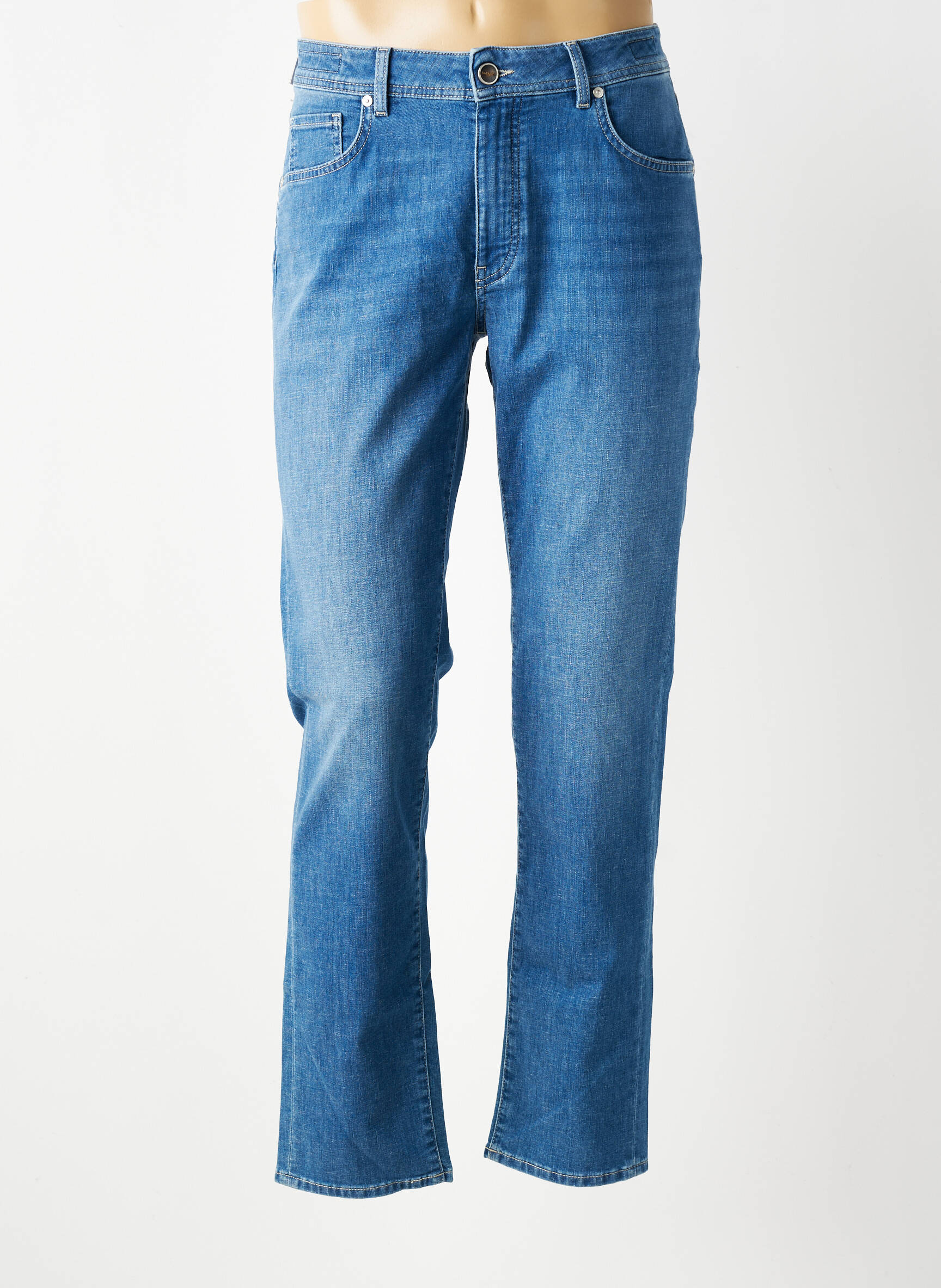 Jeans coupe slim poches bleu BARMAS homme