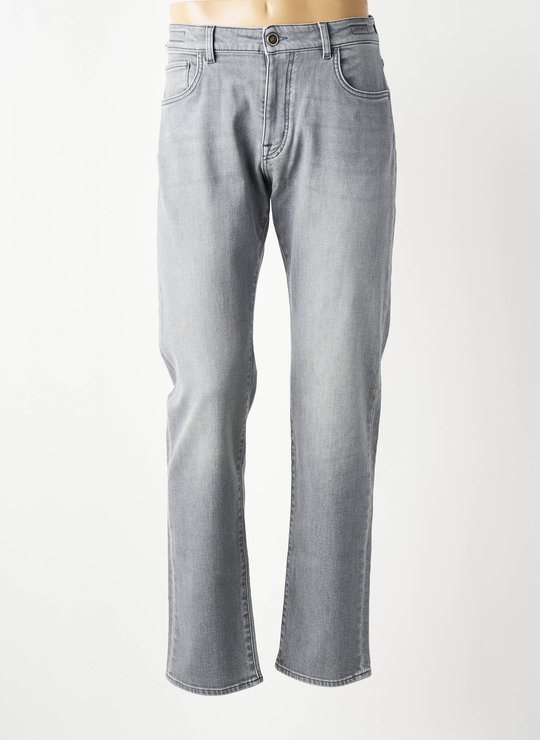 Jeans coupe slim poches gris BARMAS homme