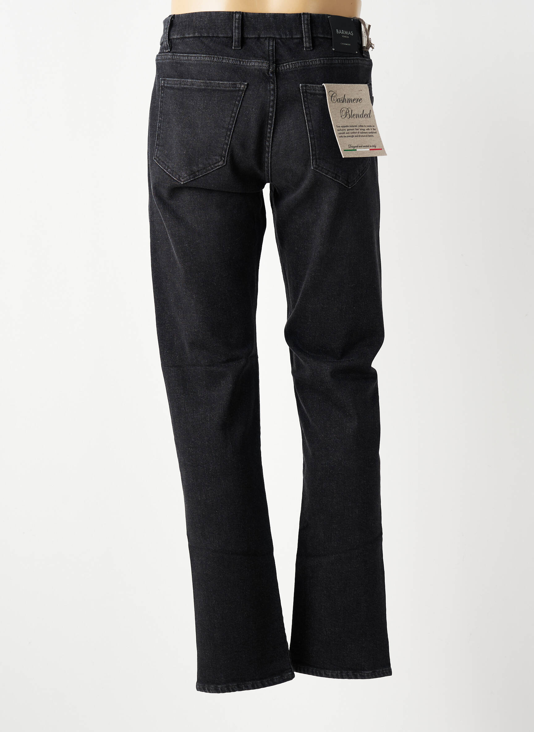 Jeans coupe slim poches noir BARMAS homme