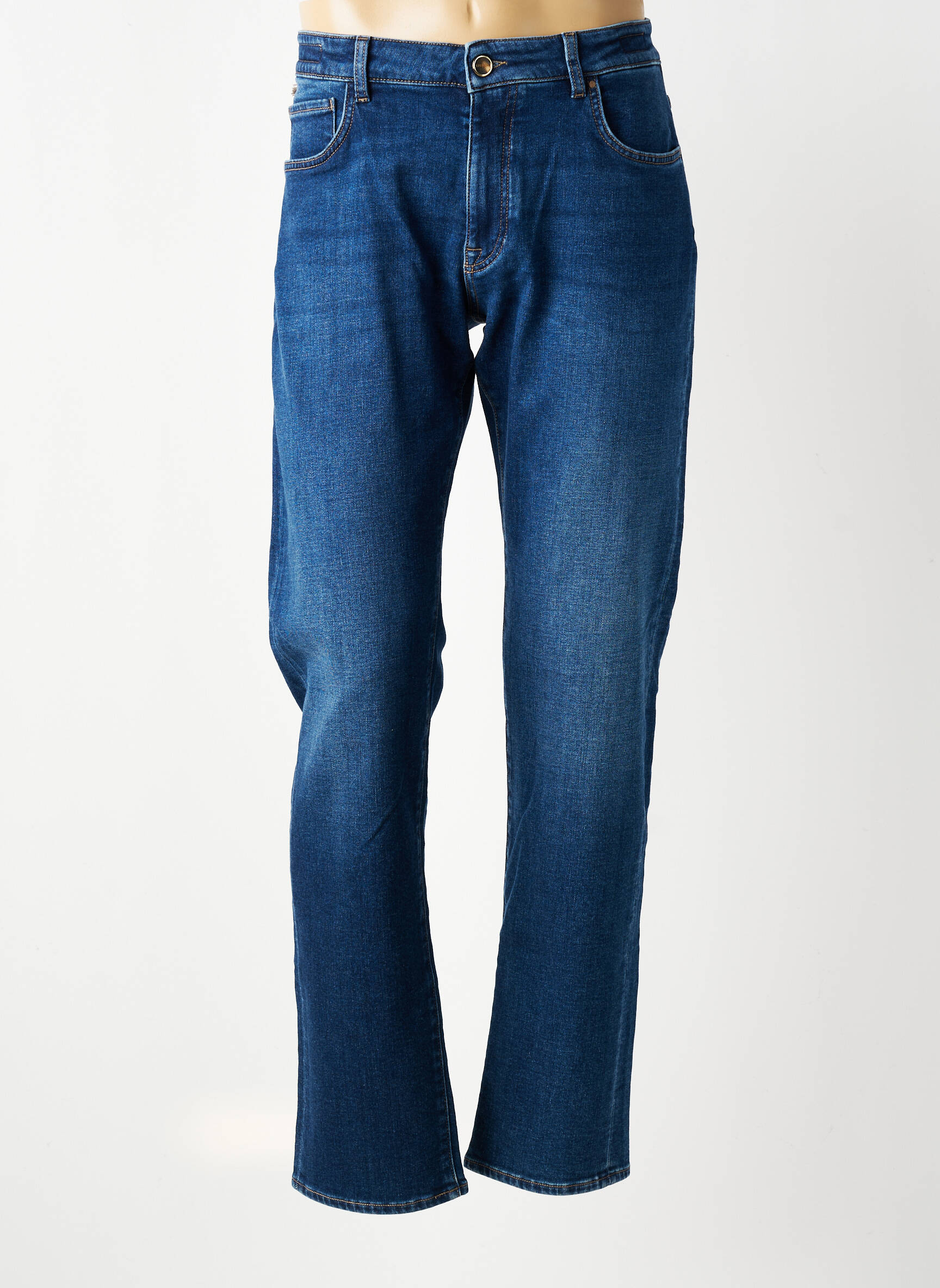 Jeans coupe slim poches bleu BARMAS homme