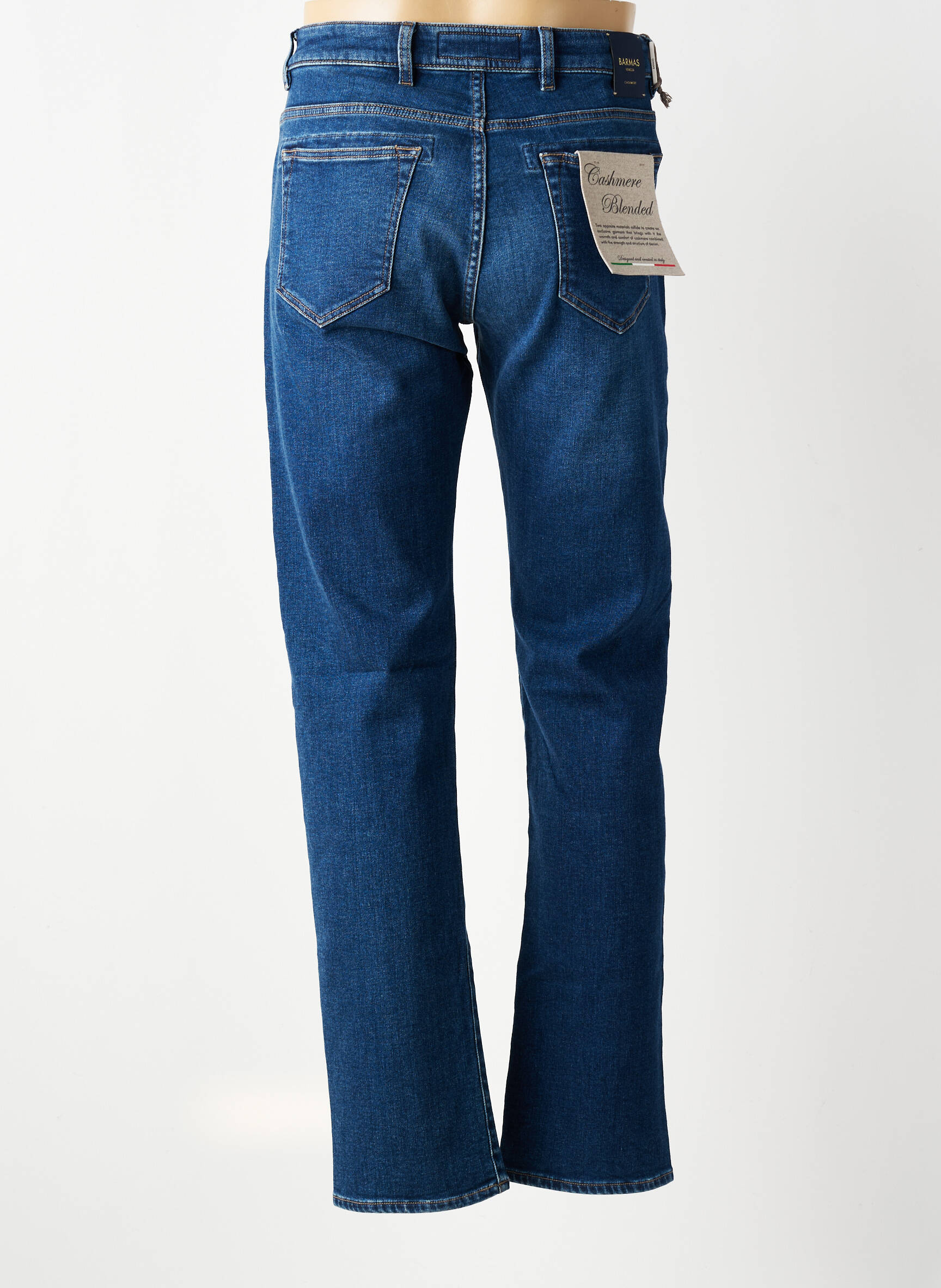 Jeans coupe slim poches bleu BARMAS homme