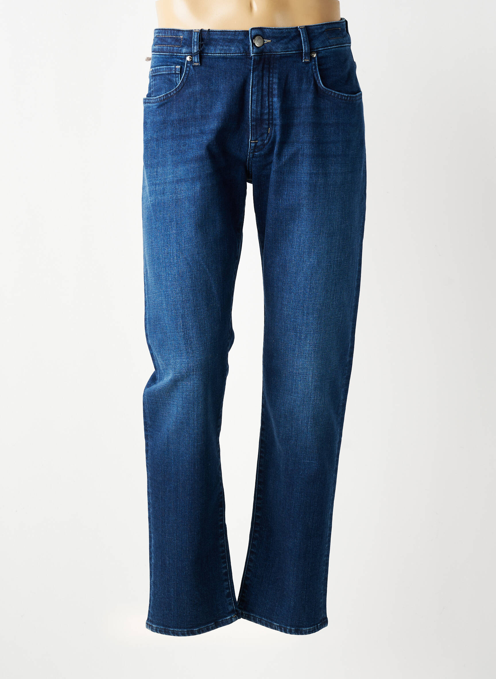 Jeans coupe slim poches bleu BARMAS homme