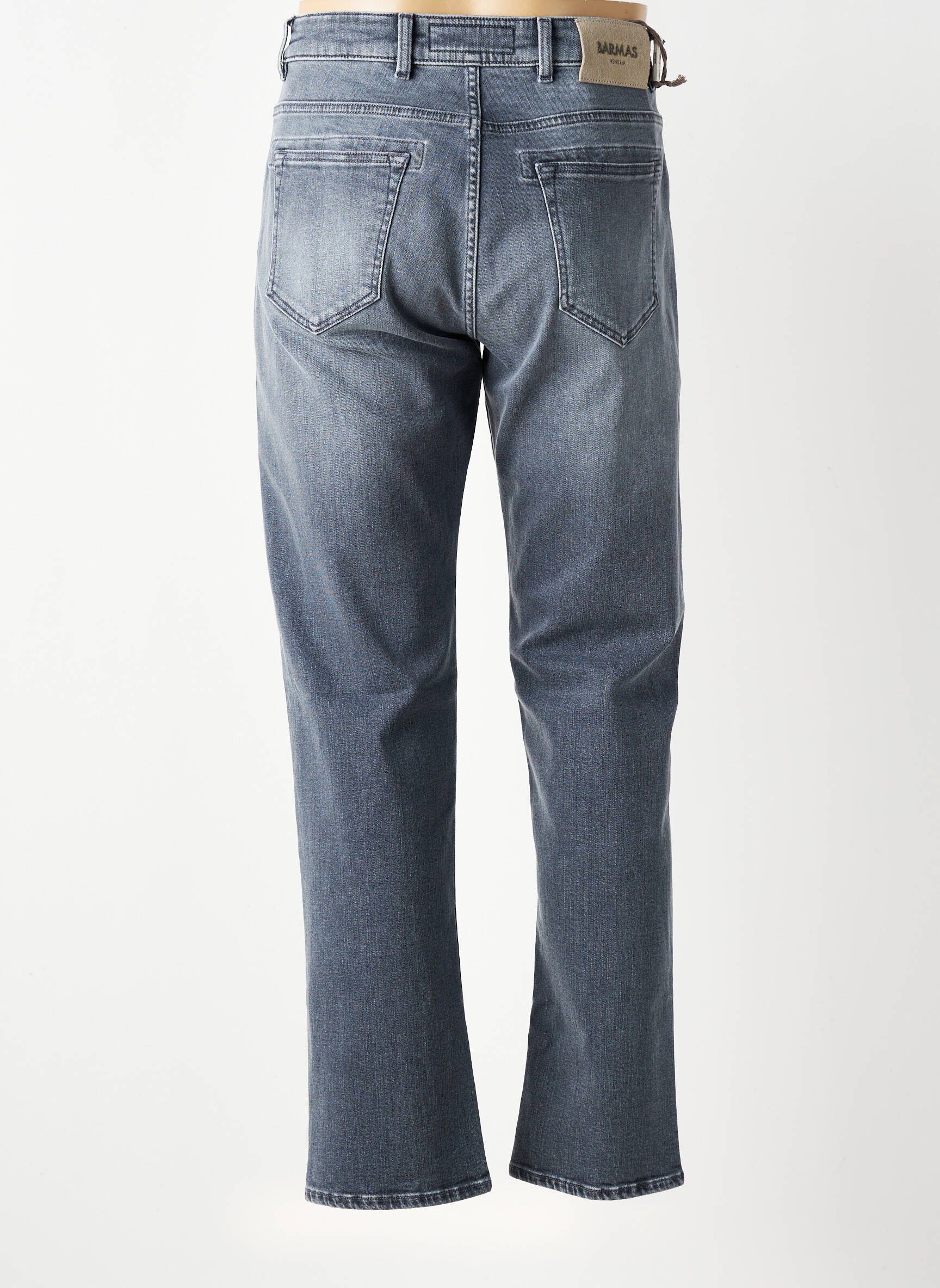 Jeans coupe slim poches gris BARMAS homme