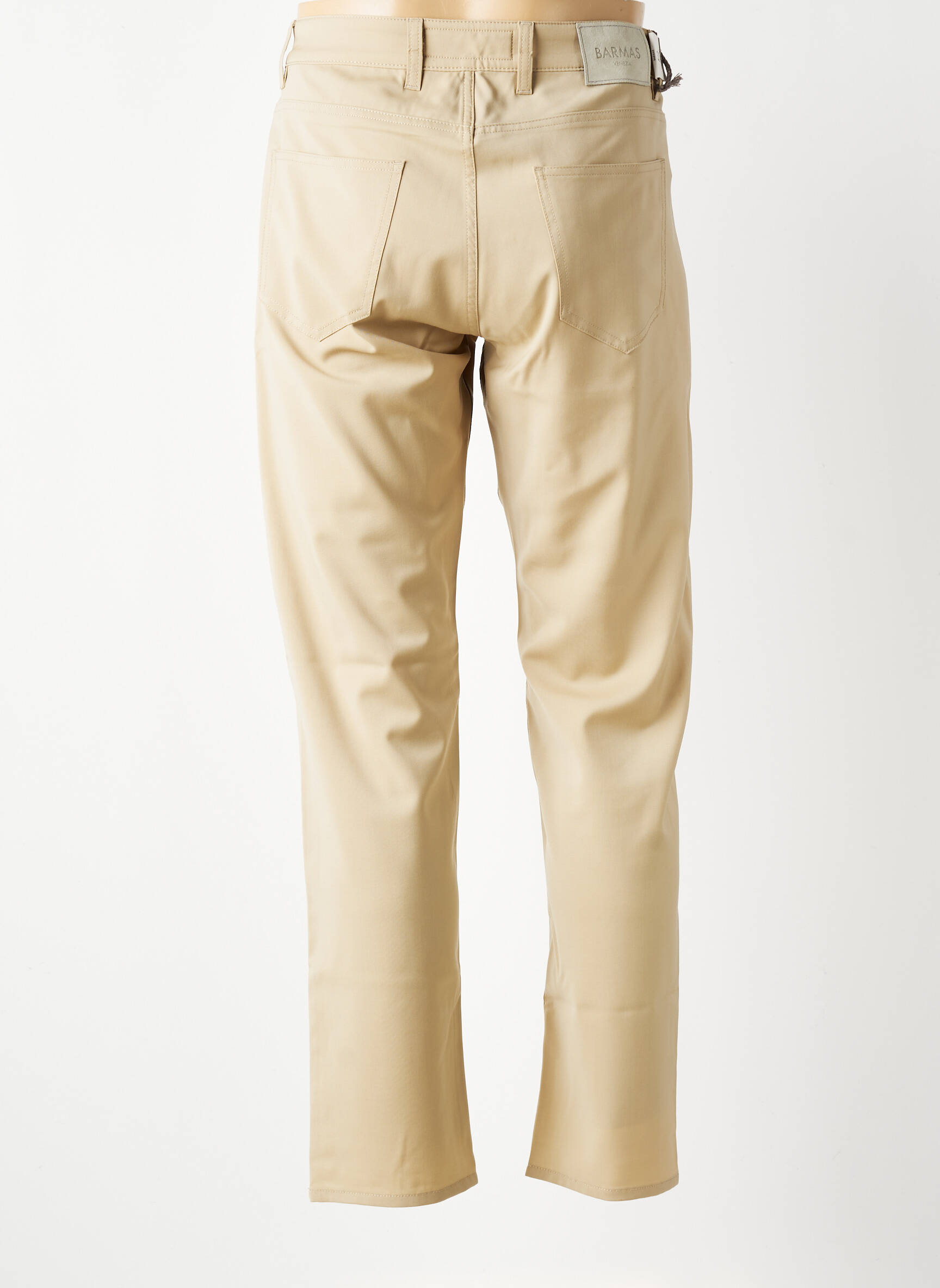 Pantalon droit coupe droite beige BARMAS homme