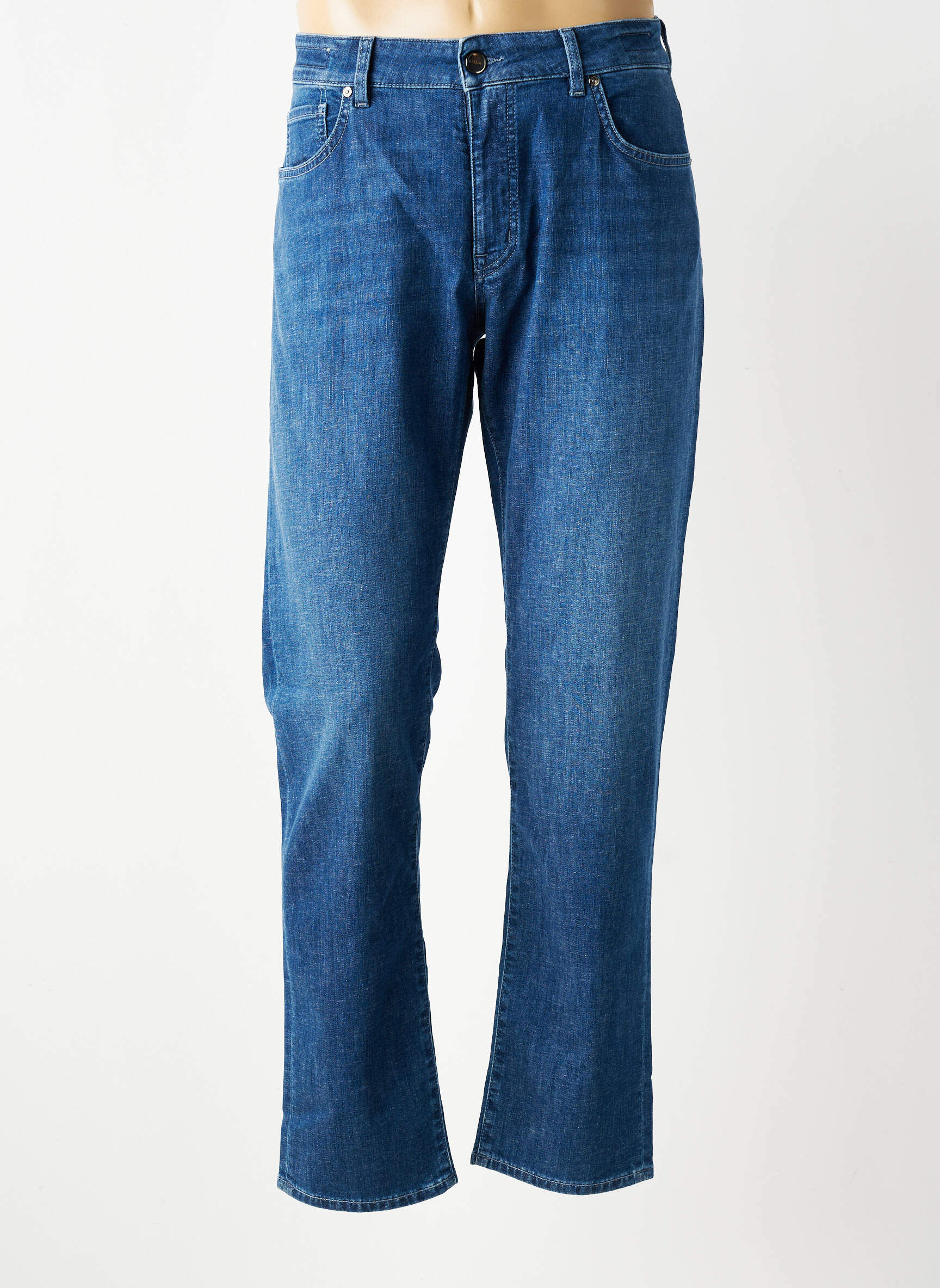 Jeans coupe slim poches bleu BARMAS homme