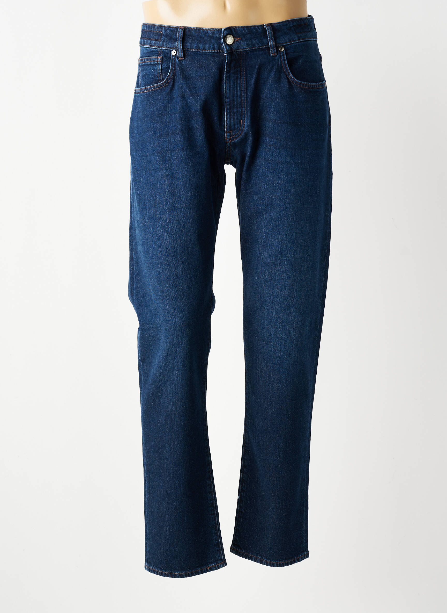 Jeans coupe slim poches bleu BARMAS homme