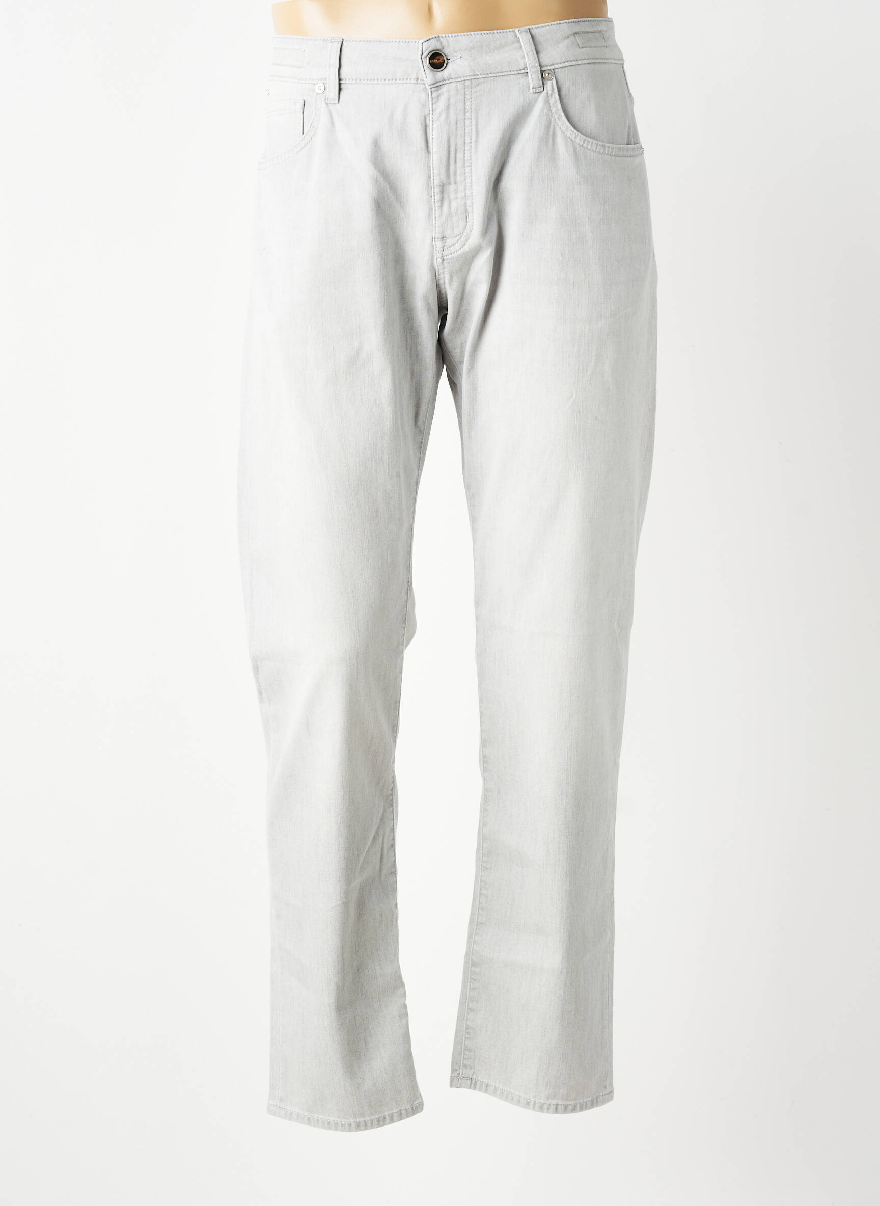 Jeans coupe slim poches gris BARMAS homme