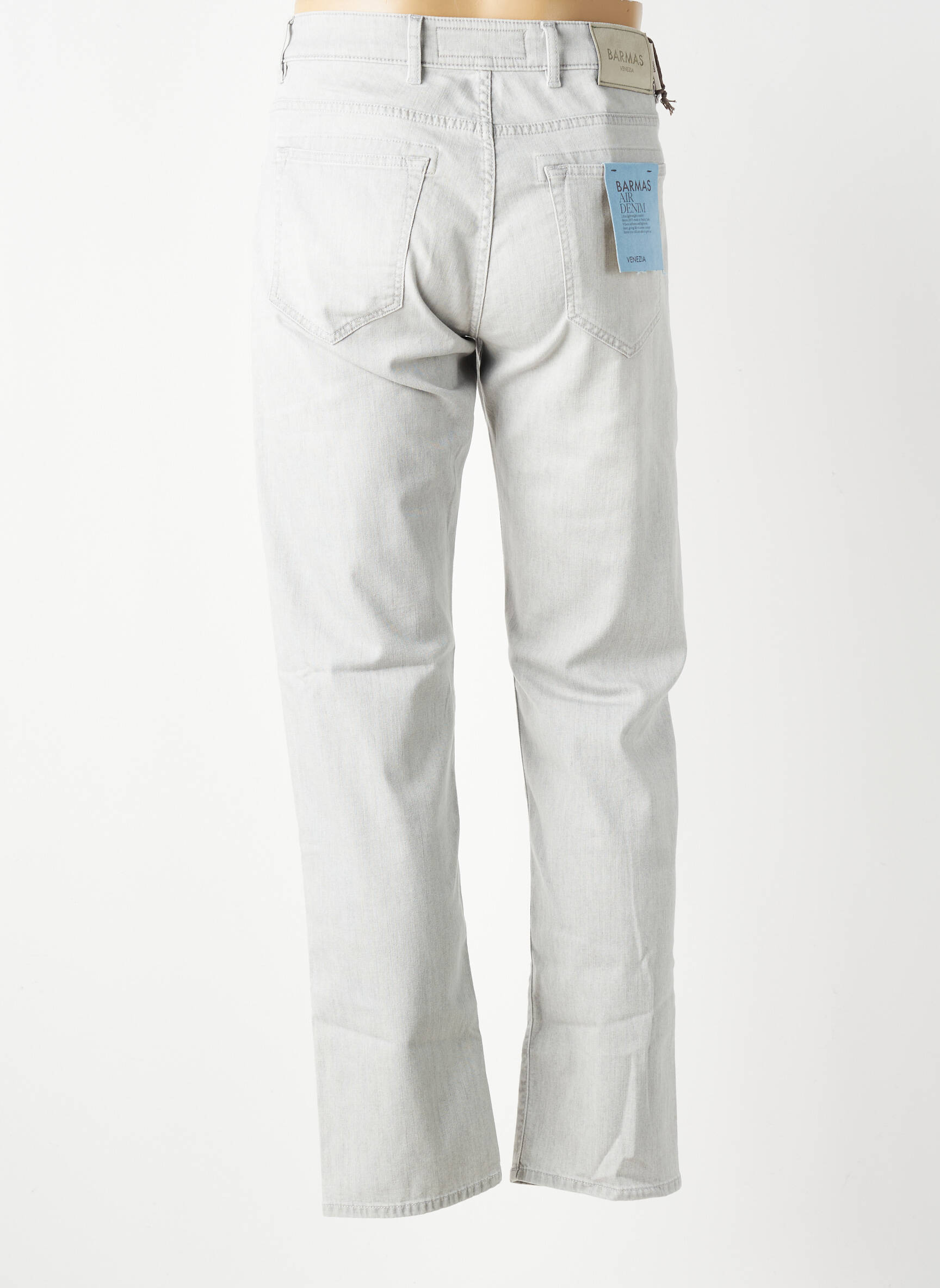 Jeans coupe slim poches gris BARMAS homme