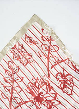 Foulard effet matière satinée beige SAINT JAMES femme
