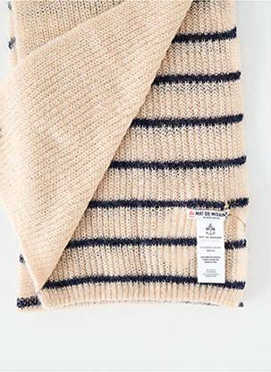 Echarpe stretch beige MAT DE MISAINE femme