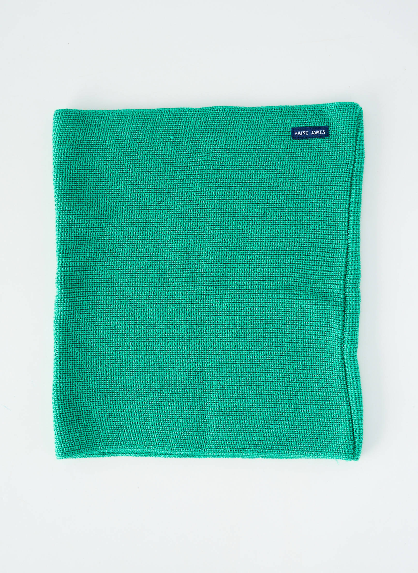 Col / tour de cou maille opaque vert SAINT JAMES homme