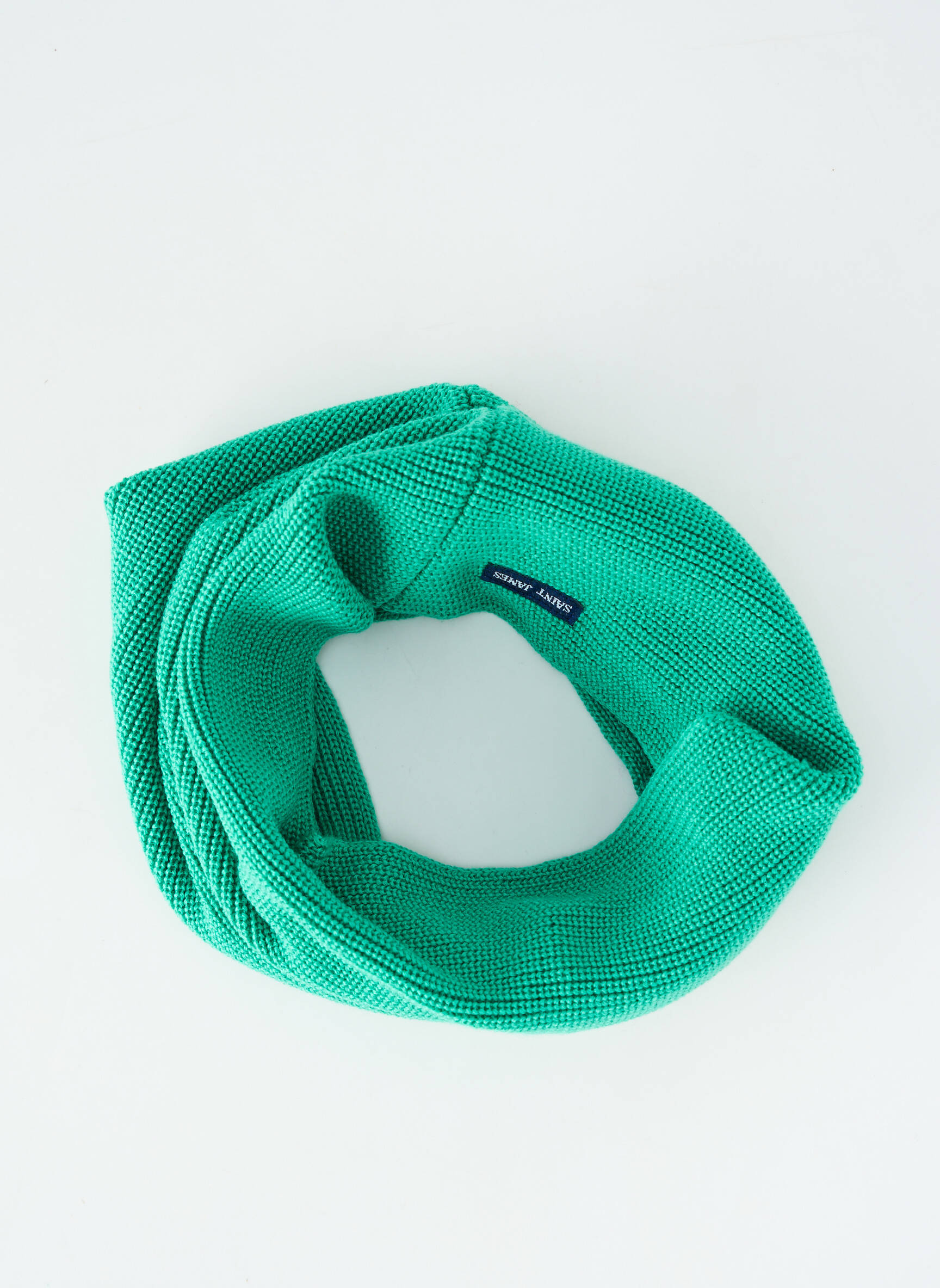 Col / tour de cou maille opaque vert SAINT JAMES homme